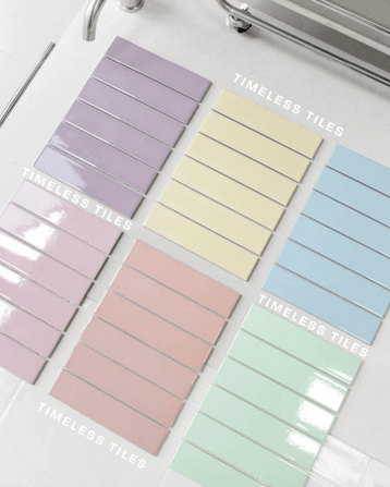 โมเสคสีพาสเทล TIMELESS TILES รุ่น MILD 28.8X19.8 ซม. สีเขียวมิ้นท์ ผิวเงา_3